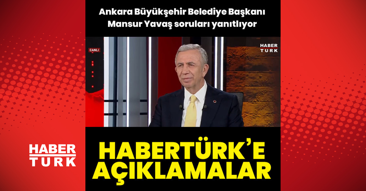 Mansur Yavaştan Habertürke açıklamalar - Gündem - haberler - Dudullu Haber