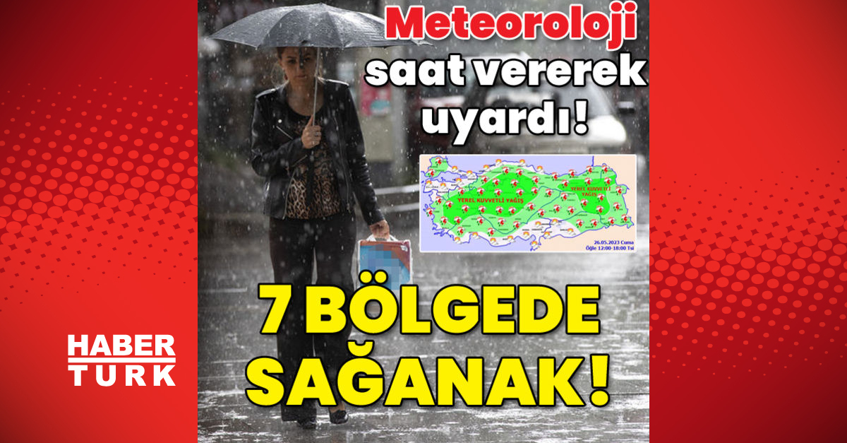 Meteoroloji saat vererek uyardı 7 bölgede sağanak - Gündem - hava durumu - Dudullu Haber