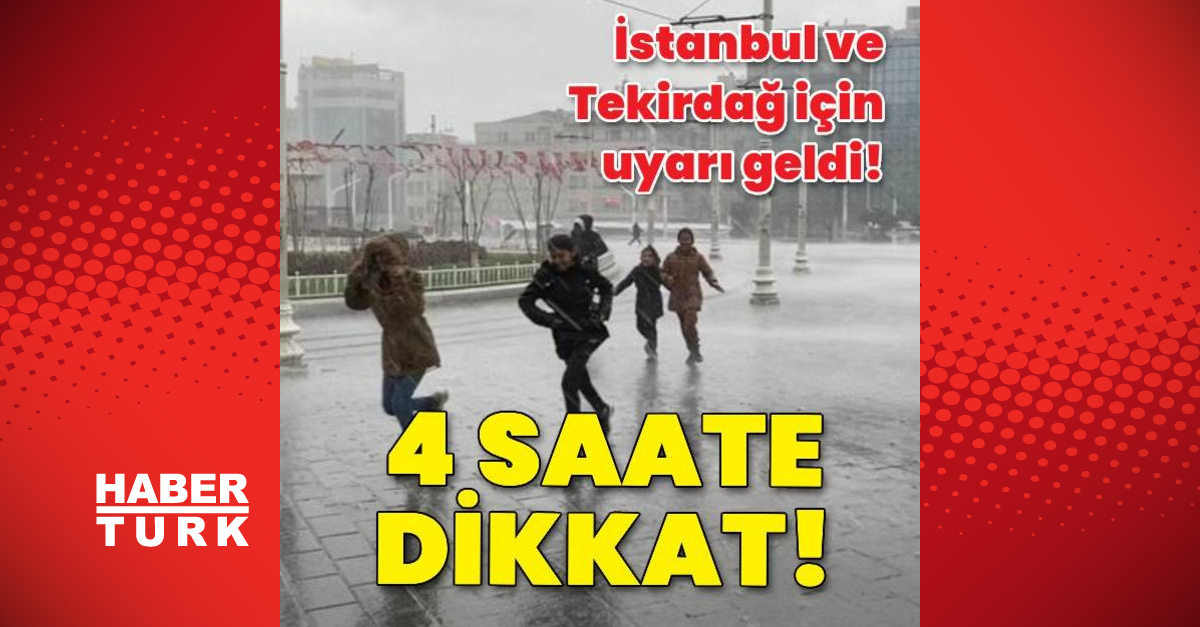 4 saat içinde bekleniyor İstanbul ve Tekirdağ için uyarı - Gündem - hava durumu - Dudullu Haber