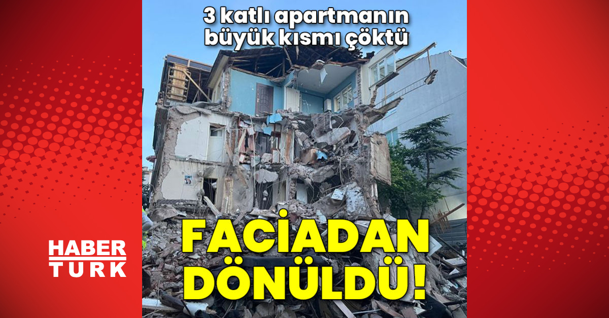 Eskişehirde 3 katlı apartmanın büyük kısmı çöktü - Gündem - Eskişehir - Dudullu Haber