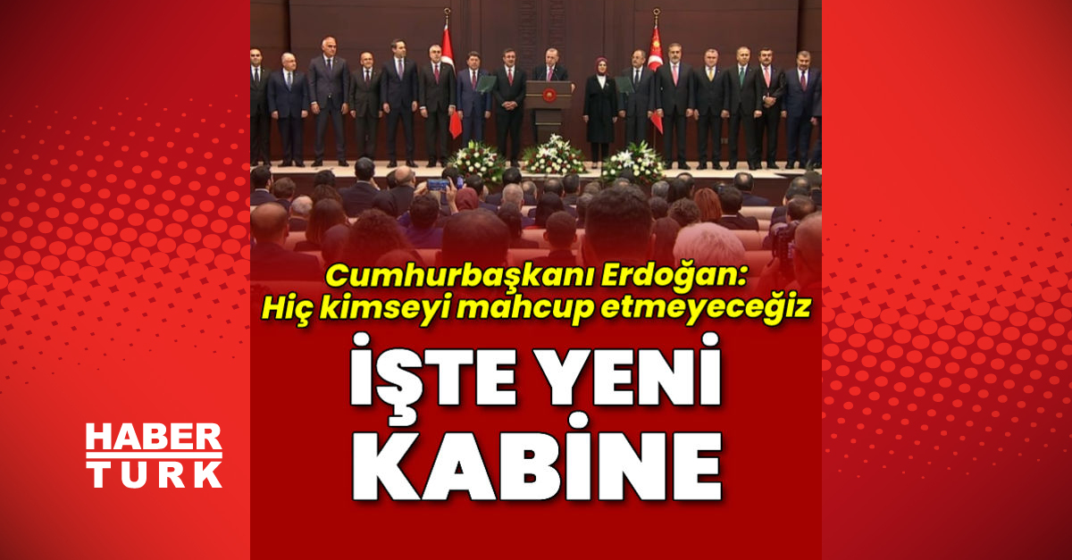 İşte yeni kabine - Gündem - Cumhurbaşkanlığı Kabinesi - Dudullu Haber