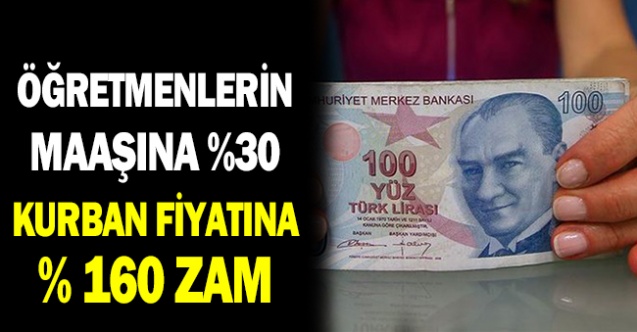 Memur maaşına yüzde 30 kurbana yüzde 164 zam - Gündem - fiyat - Dudullu Haber