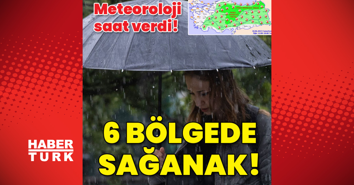 Meteoroloji saat verdi 6 bölgede sağanak - Gündem - hava durumu - Dudullu Haber