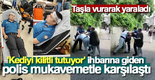 Pendik039te polise mukavemet Polisi kafasına taşla vurarak yaraladı - Gündem - Dudullu Haber