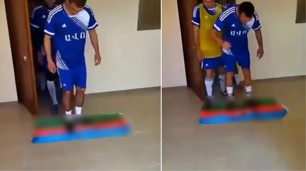 Azerbaycan bayrağını ayaklar altına alan Ermeni futbolculara onar gün hapis cezası verildi - Spor - Dudullu Haber
