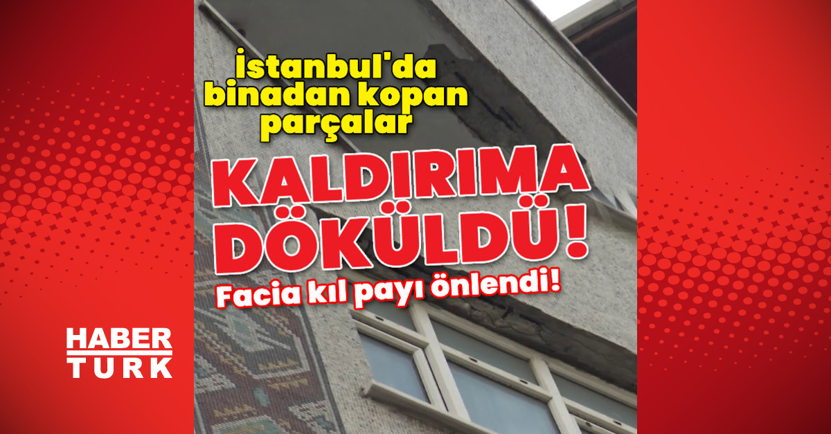 Binadan kopan parçalar kaldırıma döküldü - Gündem - haberler - Dudullu Haber