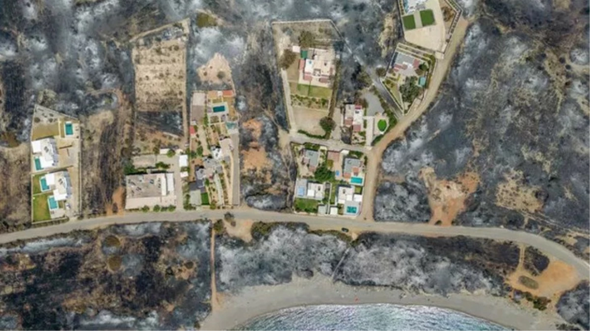 İki haftadır alev alev yanan Rodos Adasının son hali içler acısı - Ekonomi - Dudullu Haber