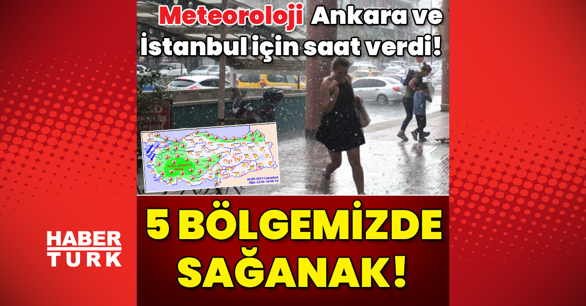 Hava durumu son dakika  Meteoroloji Ankara ve İstanbul için saat verdi 5 bölgede sağanak - Gündem - hava durumu - Dudullu Haber