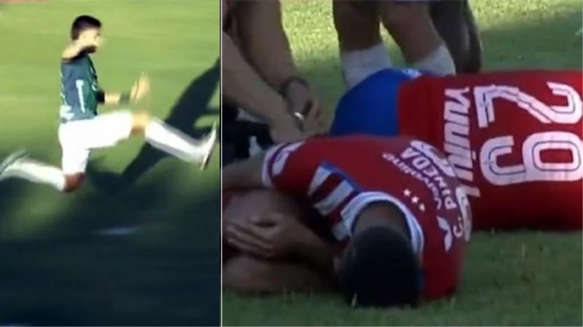 Havada uçarak geldi İki oyuncuyu birden sakatlayıp hastanelik etti - Spor - Dudullu Haber