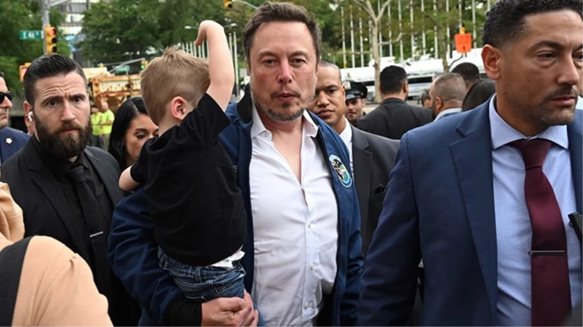 New Yorkta ilginç anlar Elon Musk Erdoğanın yanına kucağında çocuğuyla geldi - Ekonomi - Dudullu Haber