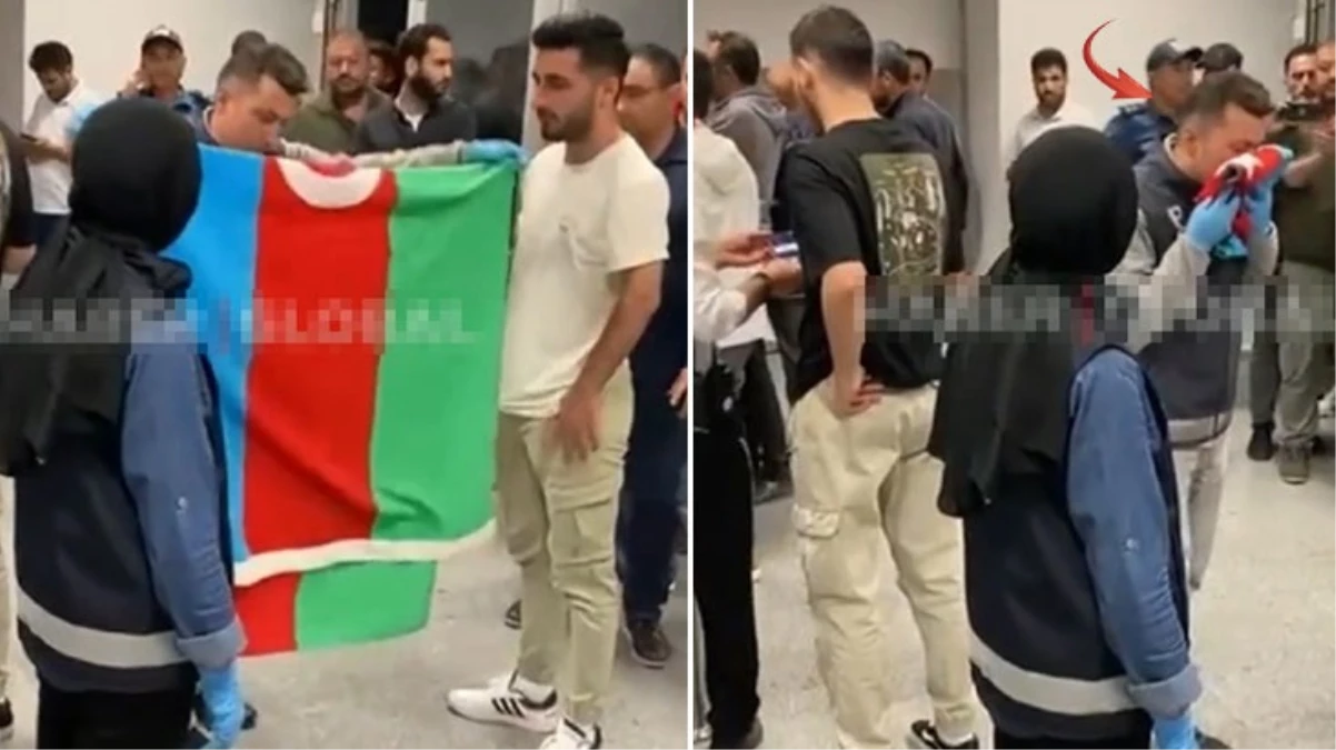 Türkiye-Ermenistan maçında Azerbaycan bayrağını öpen polis takdir topladı - Spor - Dudullu Haber