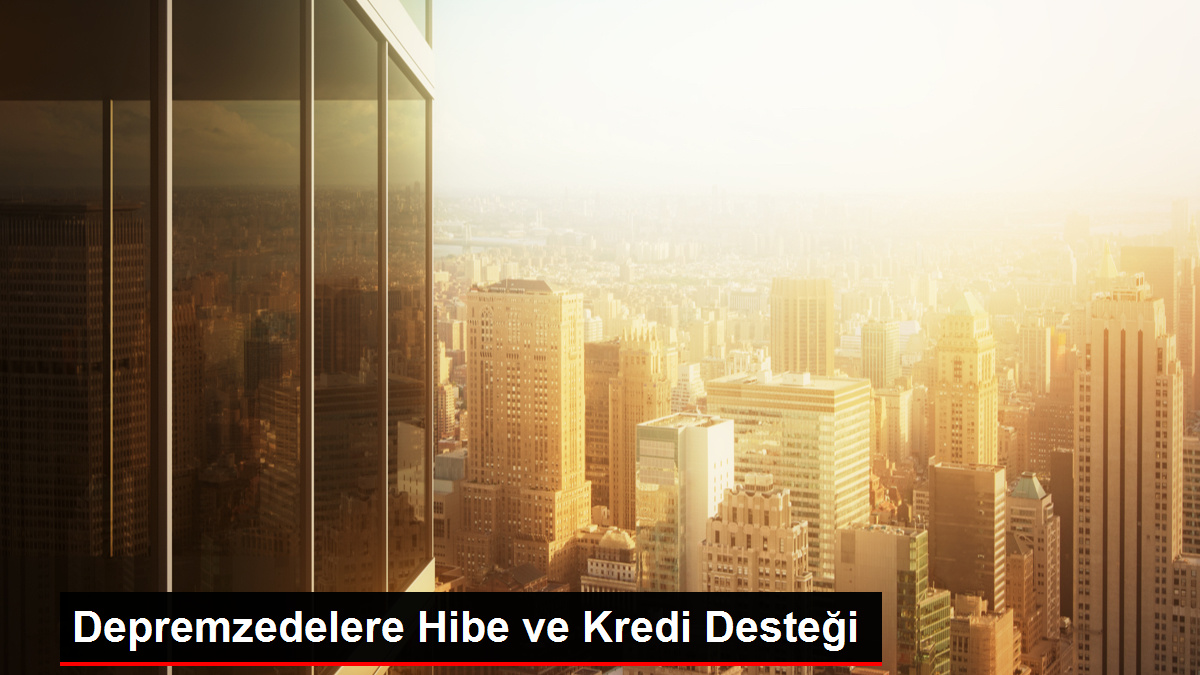Depremzedelere hibe ve kredi desteği Konut için 750 bin iş yeri için 400 bin verilecek - Ekonomi - Dudullu Haber