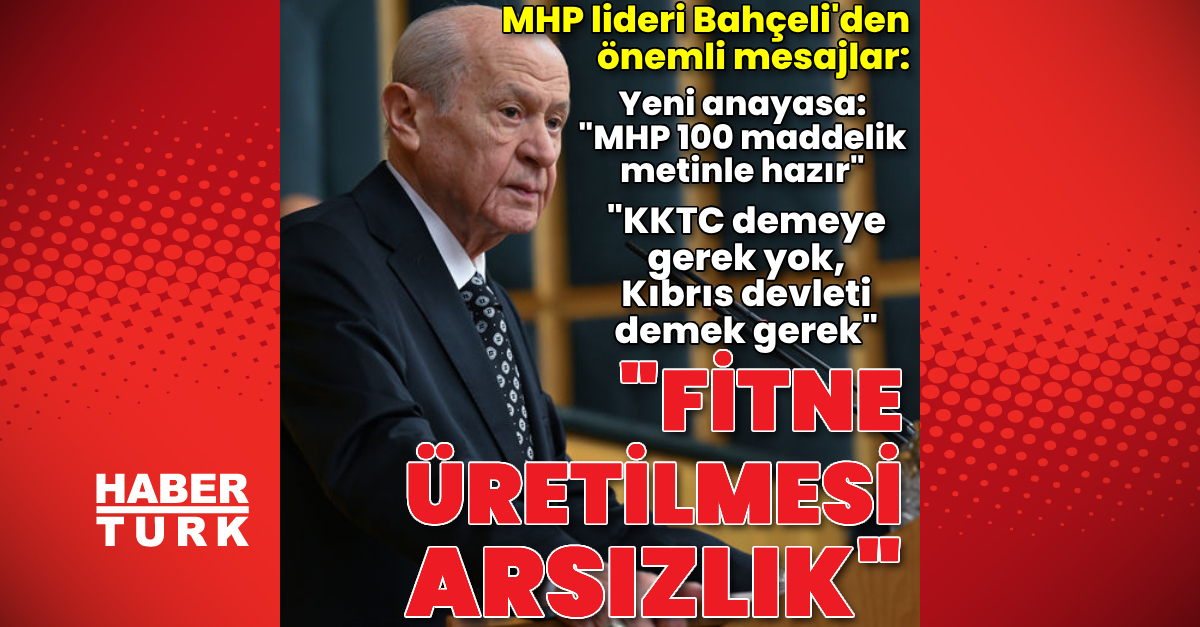 Son dakika MHP lideri Bahçeli Fitne üretilmesi arsızlık - Gündem - devlet bahçeli - Dudullu Haber