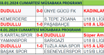 03-04 ŞUBAT MÜSABAKA SONUÇLARI