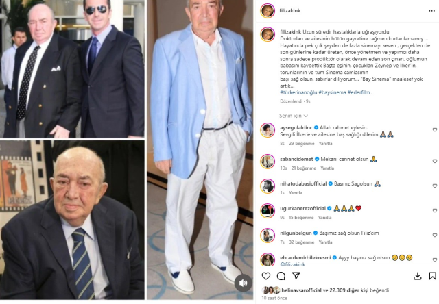 Türker İnanoğlu'nun kaybının ardından eski ve yeni eşinden veda mesajları geldi