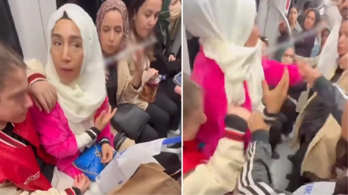 Ümraniye metrosunda kadın yolcular kavga etti Yüzüne tokat atıp hakaretler savurdu - Ümraniye Haberleri - Dudullu Haber