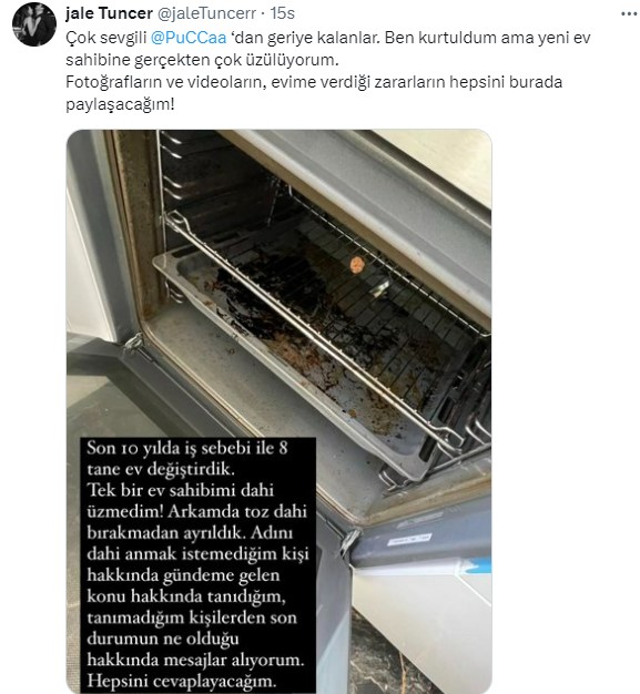 Pucca'nın ev sahibi fotoğrafları paylaşıp ateş püskürdü: Ben kurtuldum, yeni ev sahibine üzülüyorum
