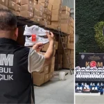 Istanbulda kacak ayakkabi operasyonu Piyasa degeri 500 milyon lira