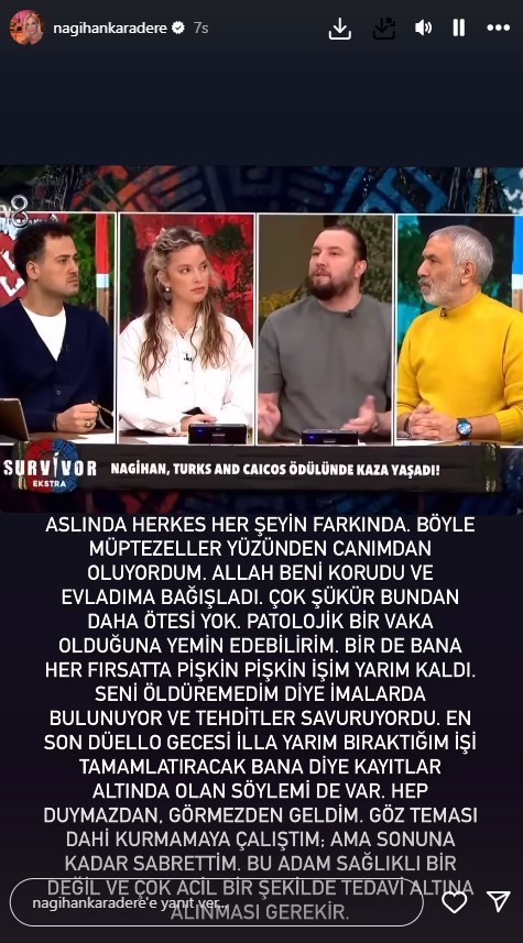 Nagihan Karadere, Yunus Emre elendikten sonra her şeyi anlattı: Müptezel beni darbetti