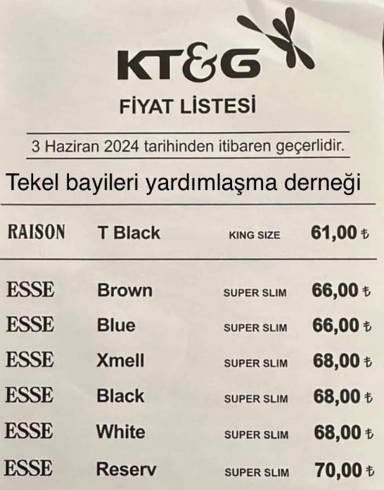 Bir sigara grubuna daha zam! En ucuzu 61 TL, en pahalısı 70 TL oldu