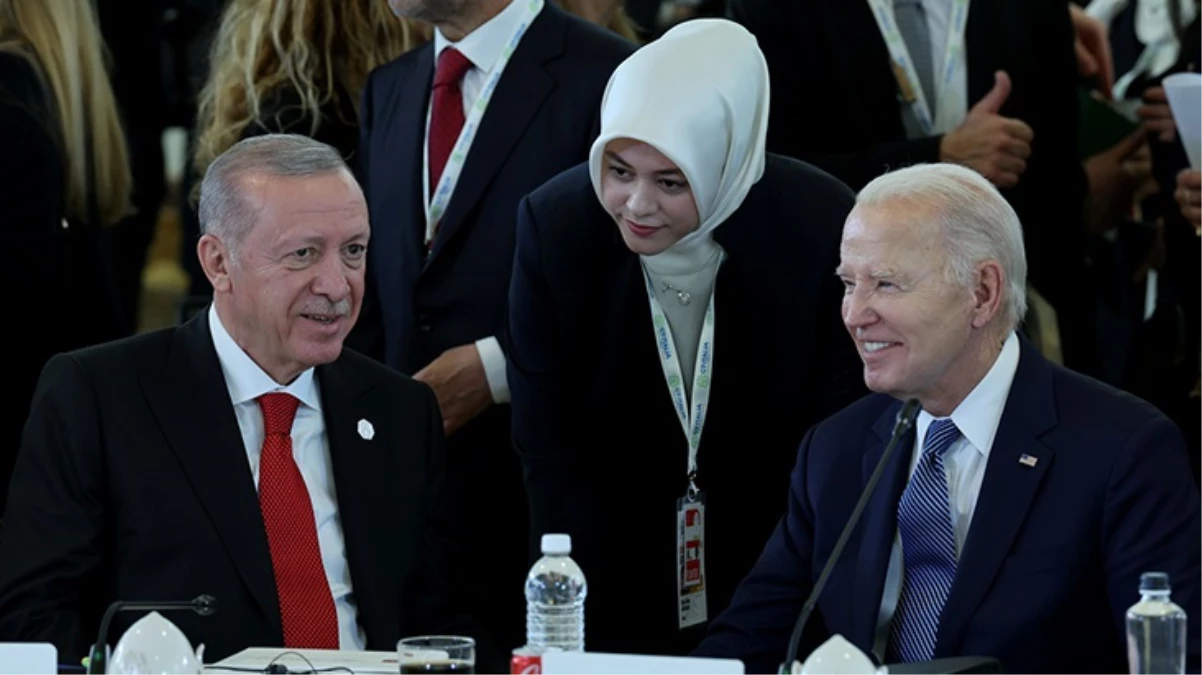 Cumhurbaskani Erdogan G 7 Zirvesinde ABD Baskani Biden ile gorustu