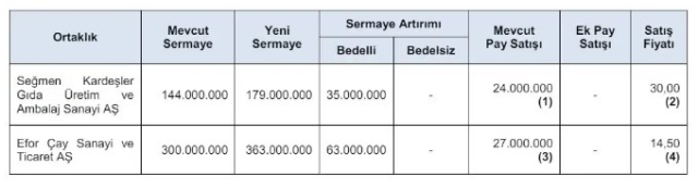 SPK, Seğmen Kardeşler Gıda ve Efor Çay'ın halka arzına onay verdi