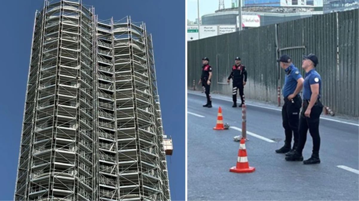 Paralarını alamayan işçiler inşaatın malzemelerini aşağı attı - Ekonomi - Dudullu Haber