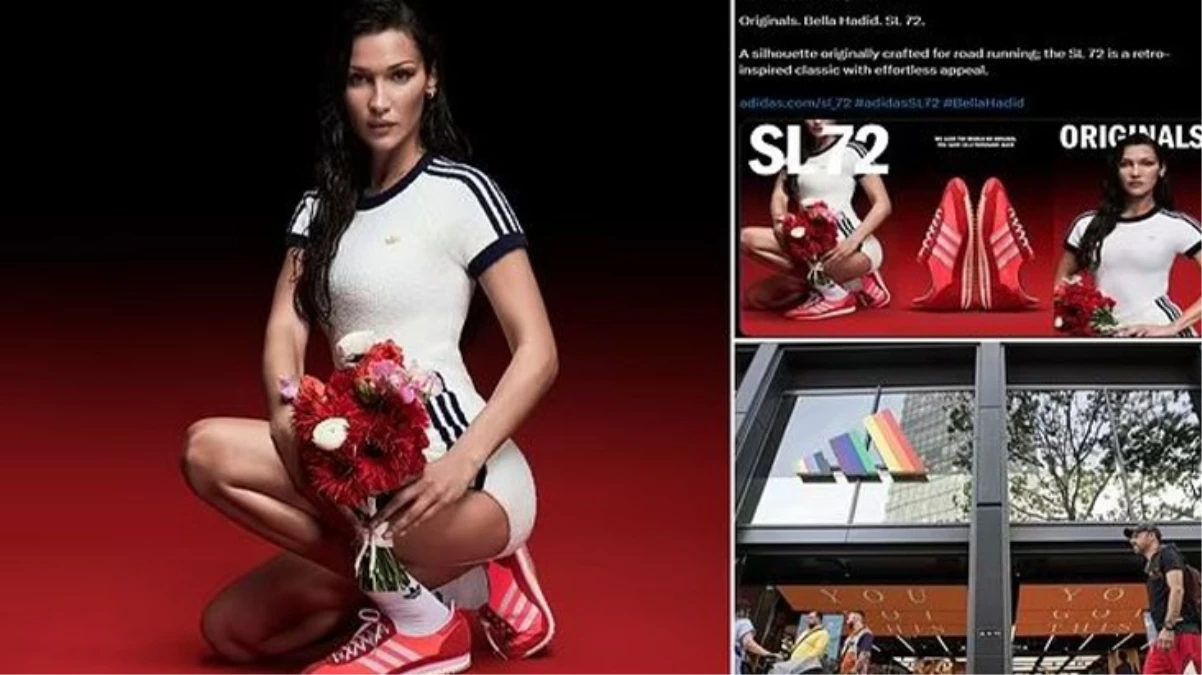 Adidas 1972 Münih Olimpiyatları temalı ayakkabı kampanyasından Filistin yanlısı model Bella Hadidi çıkardı karar İsrailin tepkisi sonrası alındı - Magazin - Dudullu Haber