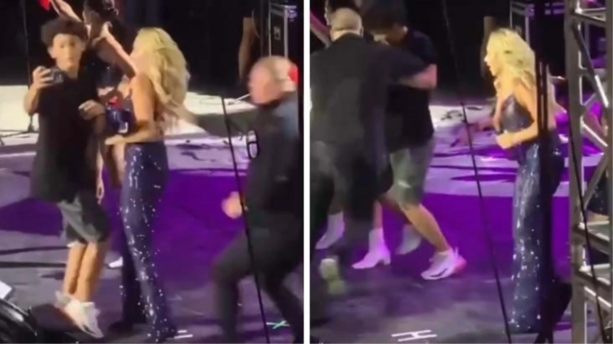 Konserde panik Hadise ile fotoğraf çektirmek isteyen hayranı sahneye koştu - Magazin - Dudullu Haber