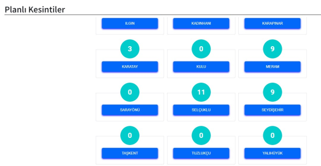 2-3 Ağustos Konya elektrik kesintisi listesi! (GÜNCEL) MEDAŞ Konya elektrik kesintisi ne zaman bitecek? Akşehir, Çumra, Kulu elektrik kesintisi