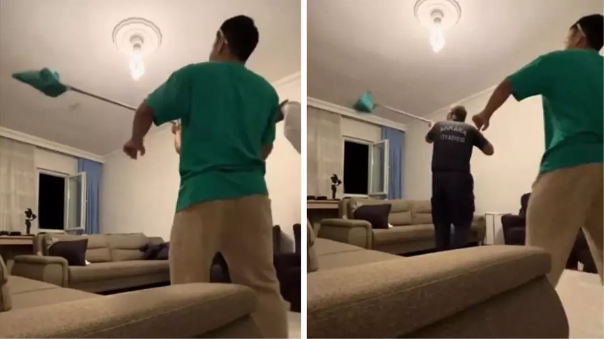 Evine yarasa giren genc itfaiyeyi aradi ortaya cikan goruntuler efsane