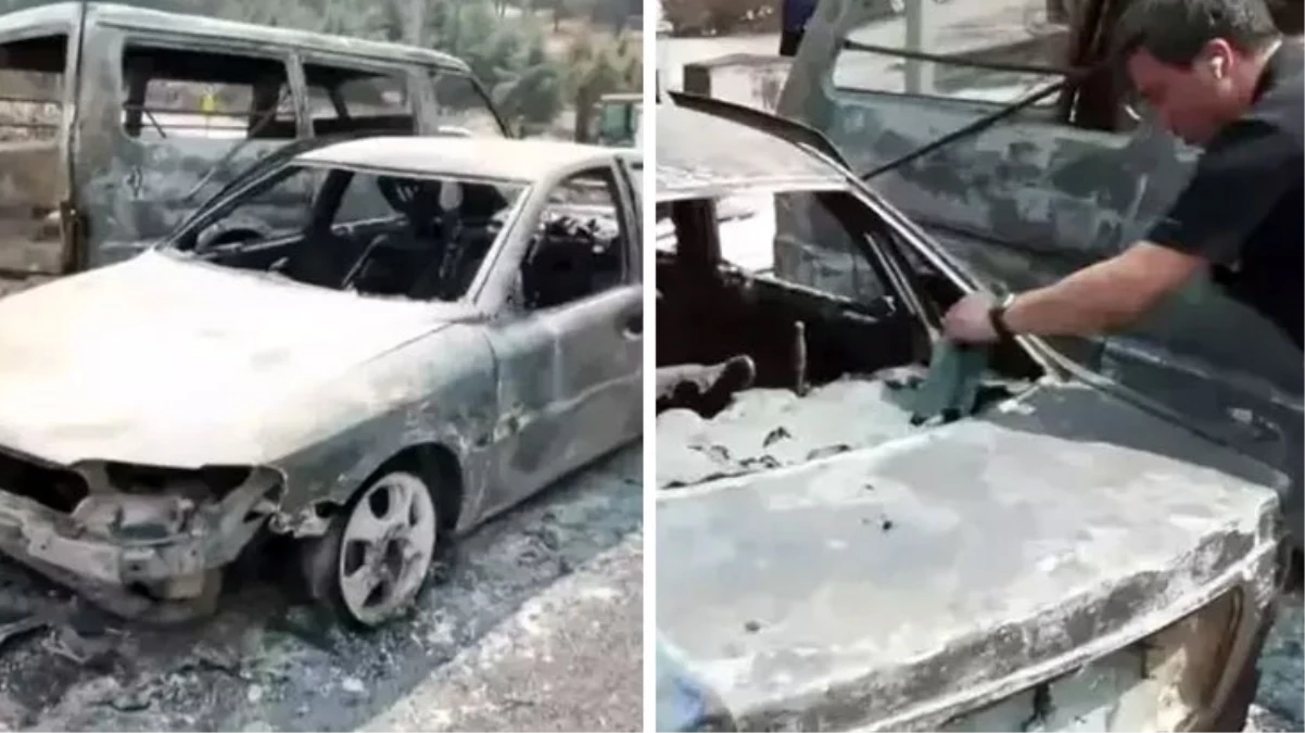 Felaketi yaşayan İzmirden acı görüntüler Araçlar ve evler küle döndü - Gündem - Dudullu Haber