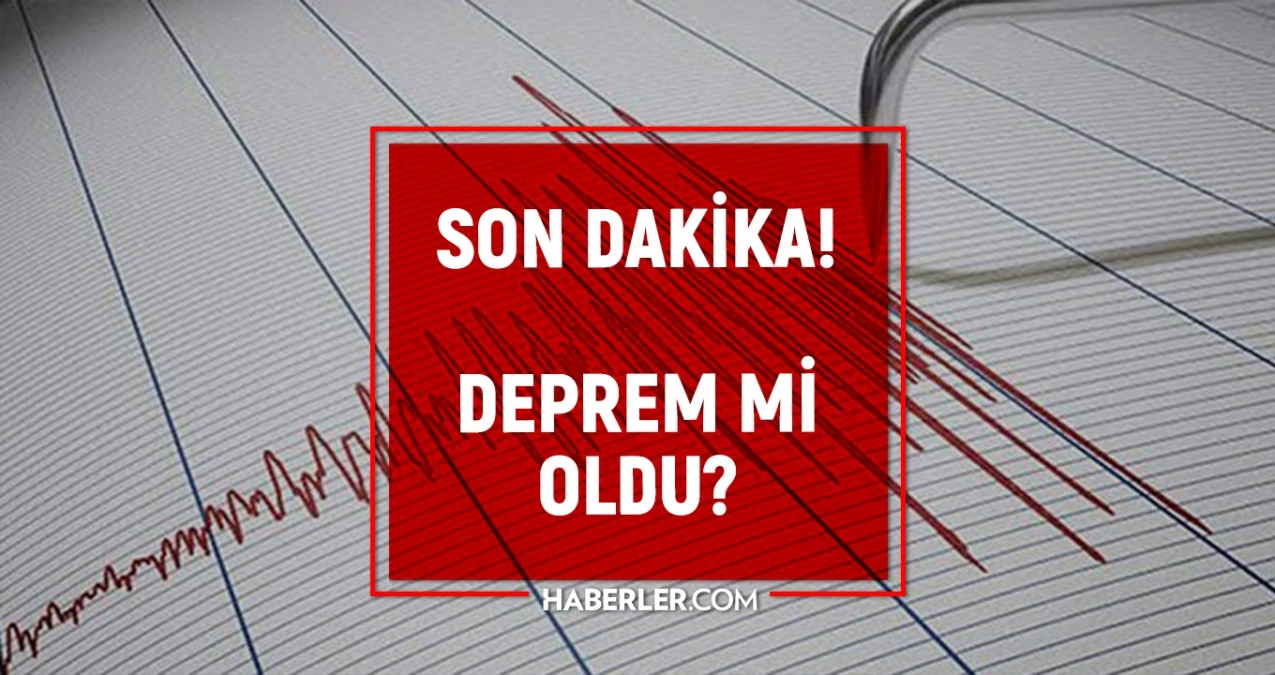 SON DAKİKA DEPREM Az önce deprem nerede oldu 14 Ağustos en son deprem nerede oldu - Gündem - Dudullu Haber