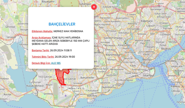 İstanbul İSKİ su kesintisi! 26-27 Eylül Bahçelievler, Ümraniye, Tuzla, Büyükçekmece su kesintisi listesi! Sular ne zaman gelecek?