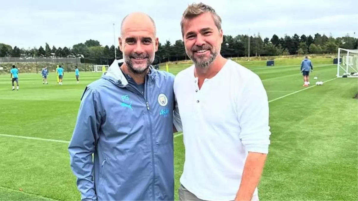 Engin Altan Düzyatan, oğluyla birlikte Manchester City’i ziyaret etti