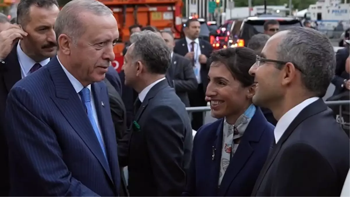 Cumhurbaşkanı Erdoğan New York’ta! Hafize Gaye Erkan da karşılayanlar arasında yer aldı