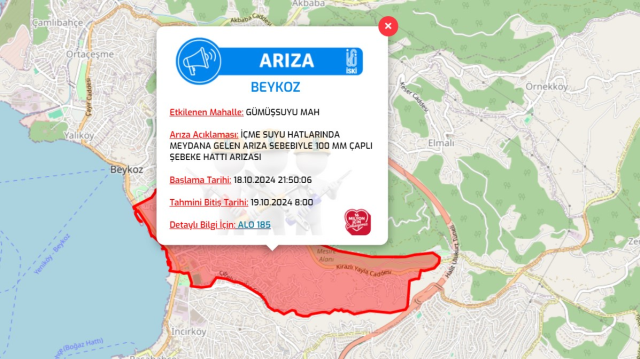 İstanbul İSKİ su kesintisi! 19-20 Ekim Küçükçekmece, Beykoz, Bakırköy su kesintisi listesi! Sular ne zaman gelecek?