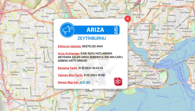 İstanbul İSKİ su kesintisi! 1 Kasım Zeytinburnu, Başakşehir, Arnavutköy su kesintisi listesi! Sular ne zaman gelecek?