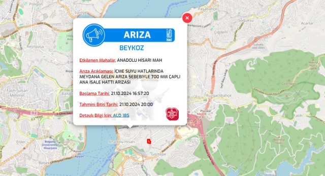 İstanbul İSKİ su kesintisi! 21-22 Ekim Beykoz, Ümraniye, Kağıthane su kesintisi listesi! Sular ne zaman gelecek?