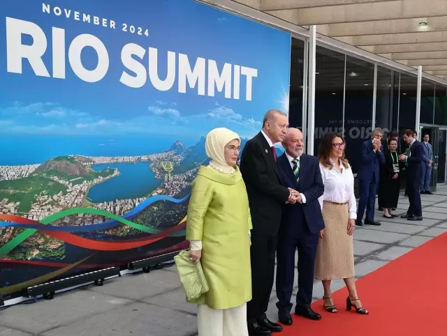 Cumhurbaşkanı Erdoğan, G20 Liderler Zirvesi resmi karşılama törenine katıldı