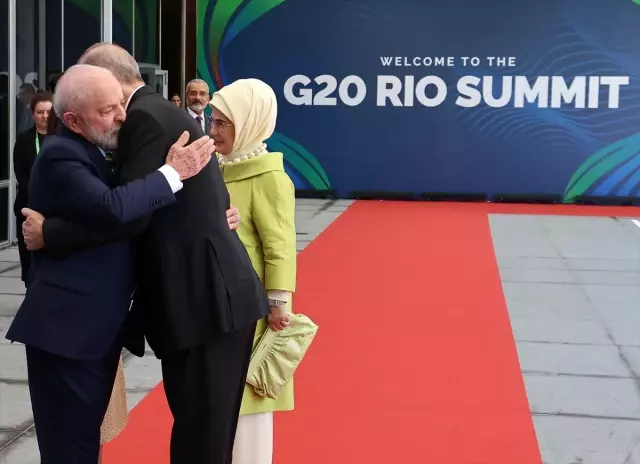 Cumhurbaşkanı Erdoğan, G20 Liderler Zirvesi resmi karşılama törenine katıldı