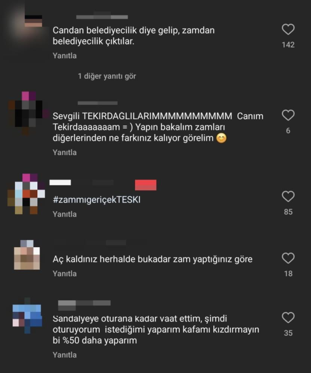 Tekirdağ Büyükşehir Belediye Başkanı, suya yüzde 50 zam yaptı