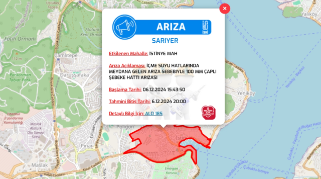 İstanbul İSKİ su kesintisi! 6-7 Aralık Beyoğlu, Sarıyer, Kağıthane su kesintisi listesi! Sular ne zaman gelecek?