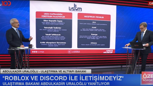 Bakan Uraloğlu'ndan tv100'e özel açıklamalar! Roblox ve Discord'a yasak kalkıyor mu?