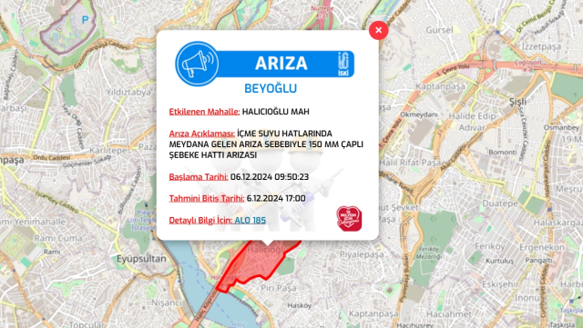 İstanbul İSKİ su kesintisi! 6-7 Aralık Beyoğlu, Sarıyer, Kağıthane su kesintisi listesi! Sular ne zaman gelecek?