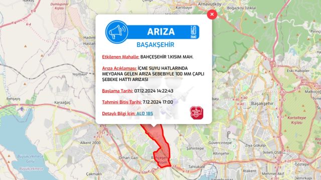 İstanbul İSKİ su kesintisi! 8-9 Aralık Başakşehir, Küçükçekmce, Esenyurt su kesintisi listesi! Sular ne zaman gelecek?