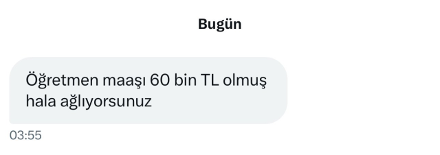 Öğretmenler ne kadar maaş alıyor? Gönderilen bir mesaj tartışmaları alevlendirdi