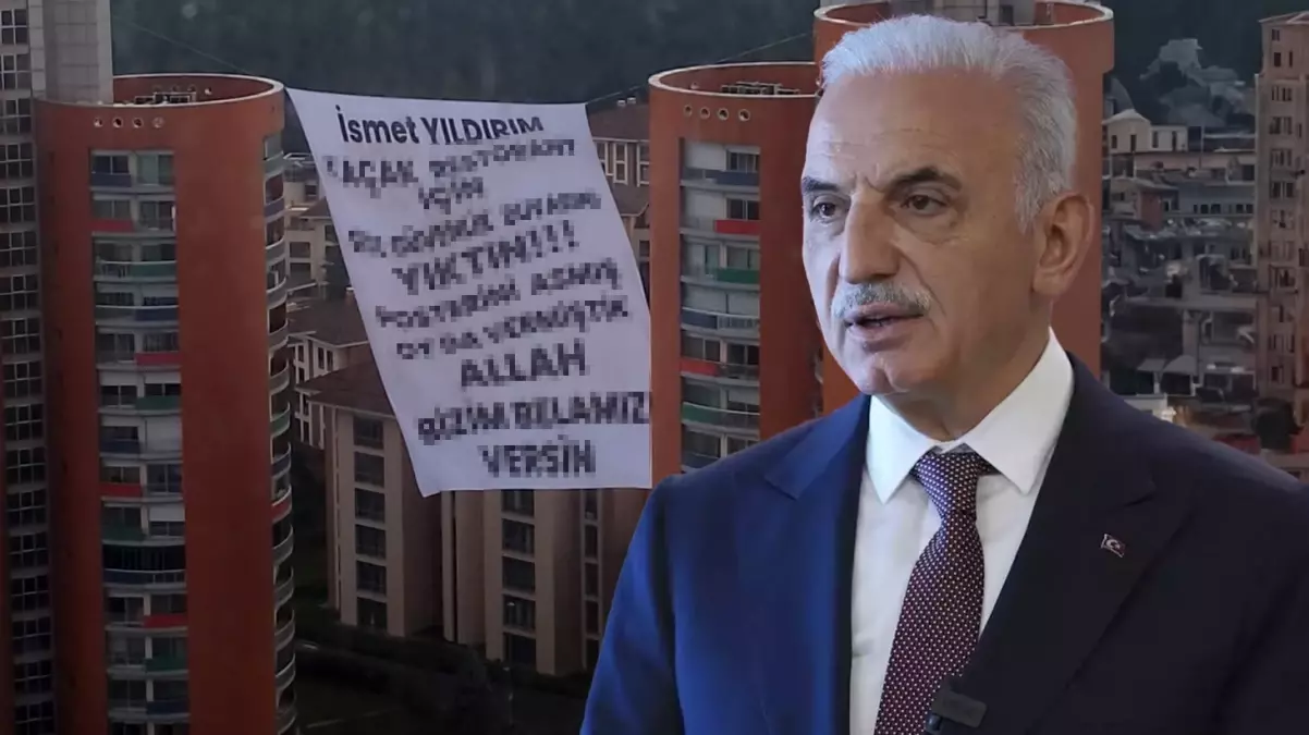 Ümraniye Belediye Başkanı İsmet Yıldırım’a pankartlı protesto