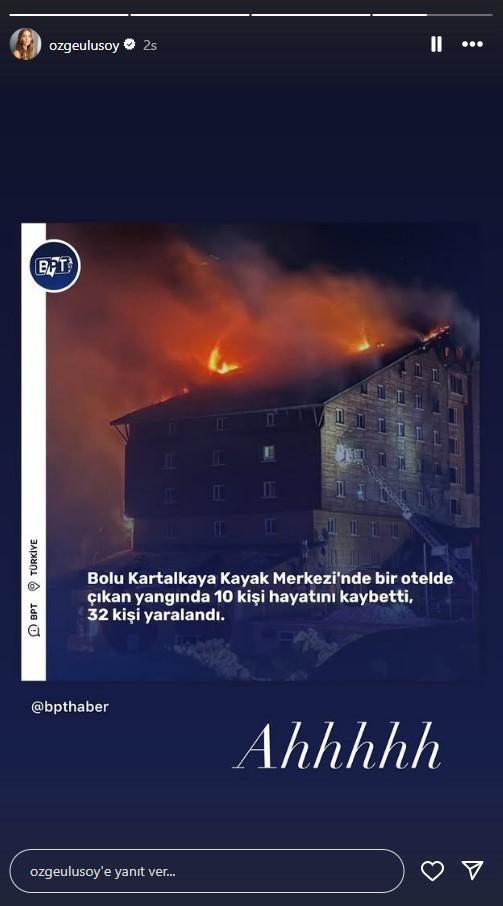 Kartalkaya'da yangın faciası: Ünlü isimlerden peş peşe paylaşımlar geldi