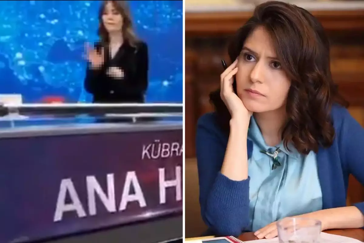 Kubra Par canli yayinda yaptigi el hareketini neden yaptigini acikladi